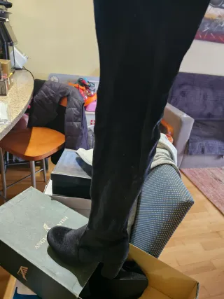 Botas de tacón altas negras