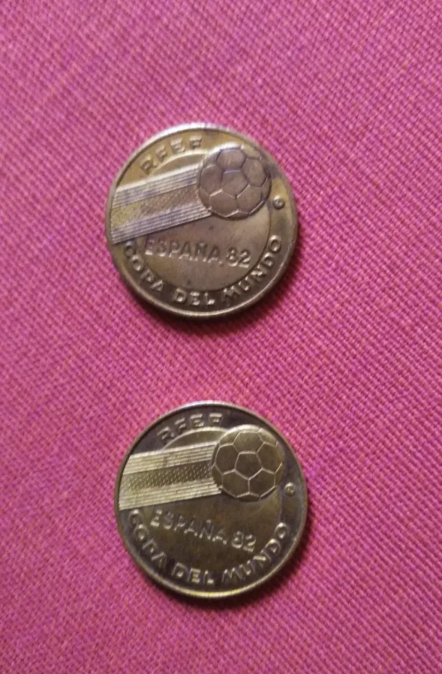 2 Monete Collezione Danone Mondiale Spagna 82