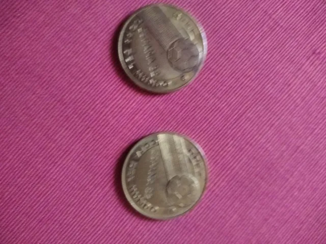 2 Monete Collezione Danone Mondiale Spagna 82