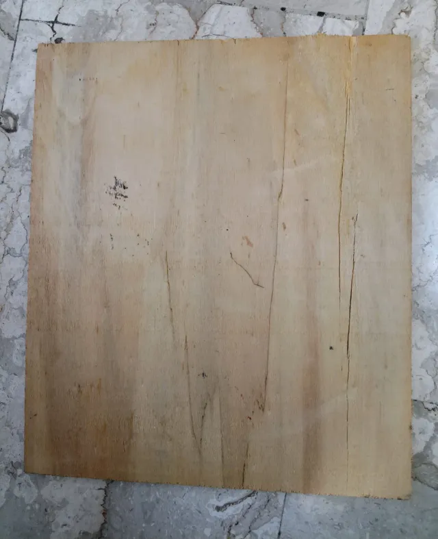 Dipinto ad olio su tavola Sacro firmato Capone