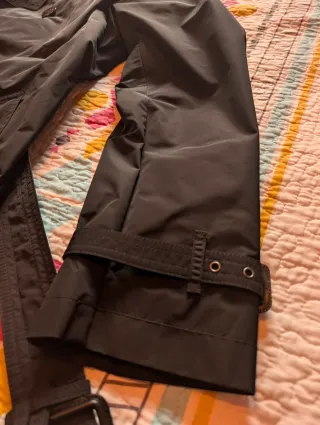 Gabardina Burberry Negra Impermeable