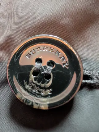 Gabardina Burberry Negra Impermeable