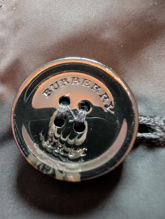 Gabardina Burberry Negra Impermeable