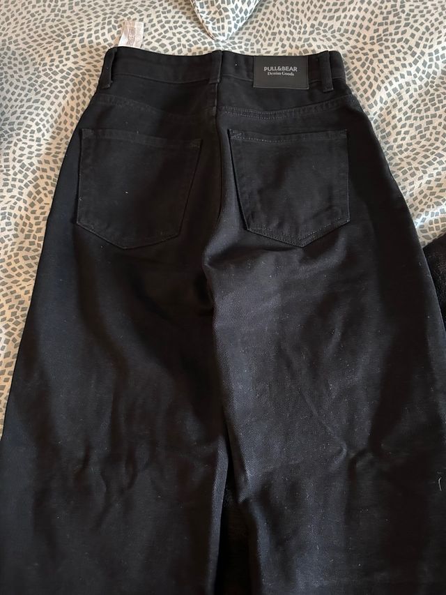 Vaqueros Rectos Tiro Medio Talla 32 100%