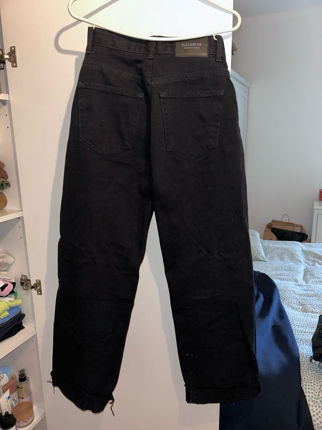 Vaqueros Rectos Tiro Medio Talla 32 100%