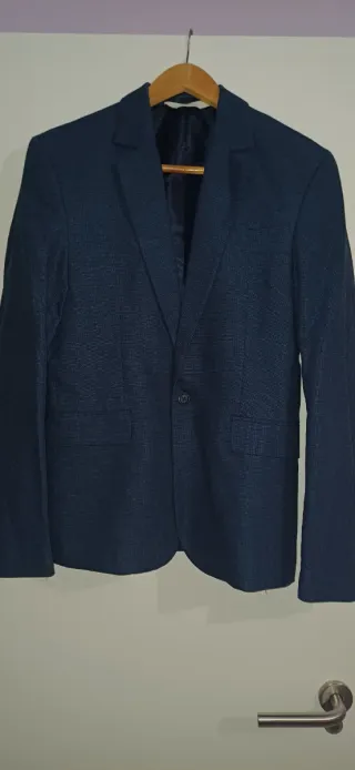 Chaqueta traje niño azul T.14