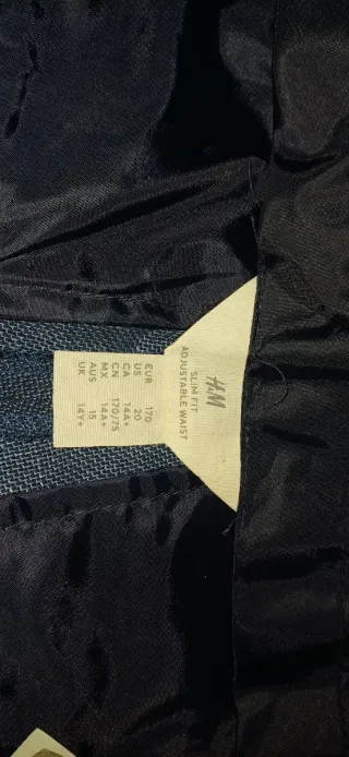 Chaqueta traje niño azul T.14