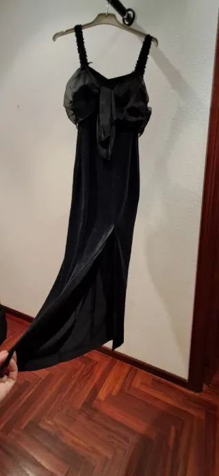 Vestido Terciopelo Negro Fin de Año