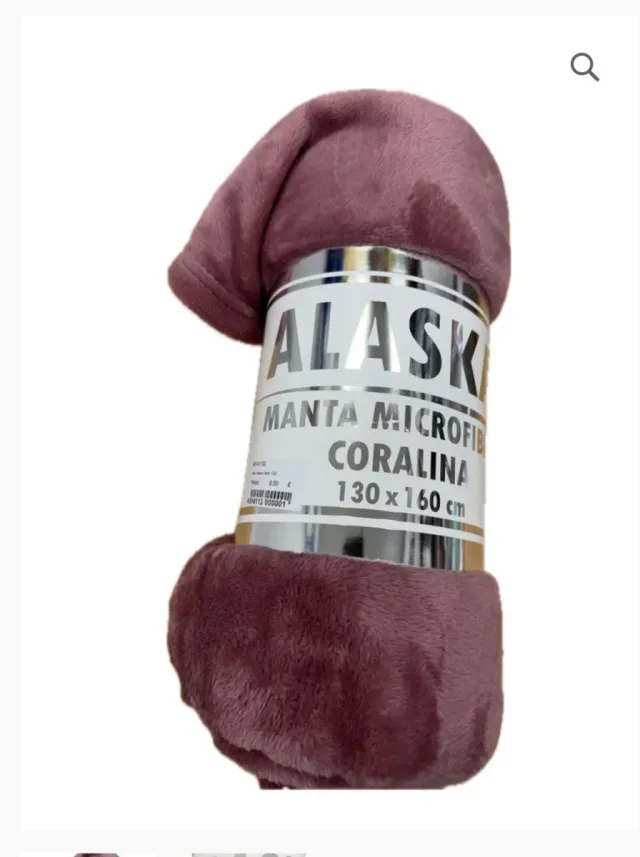Manta Coralina Alaska 100% Microfibra