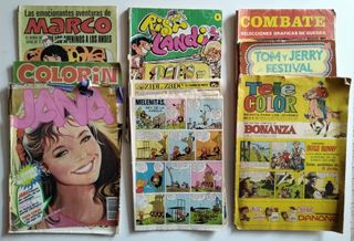 Lote de 42 cómics, TBO y cuentos variados antiguo