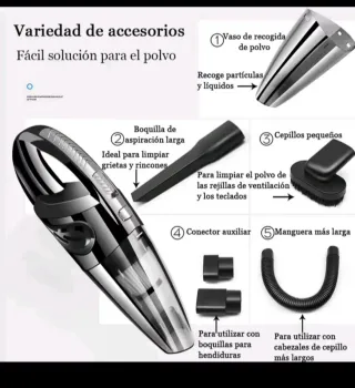 Aspirador Coche Inalámbrico 120W