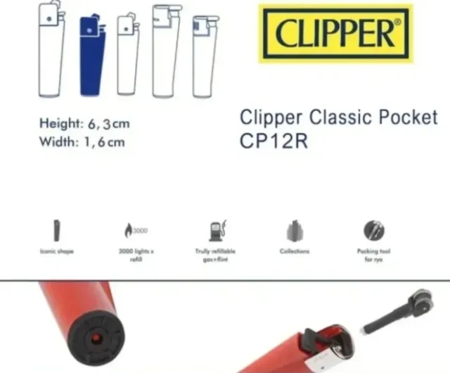 Confezione da 48 accendini Clipper Pocket