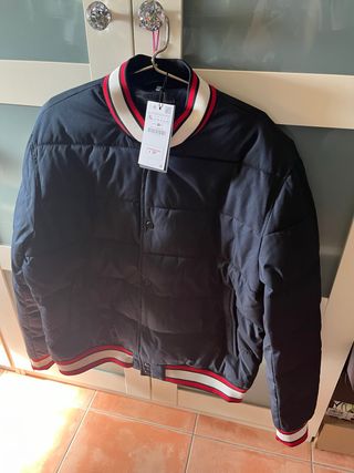 Chaqueta Bomber Azul Marino Hombre XL