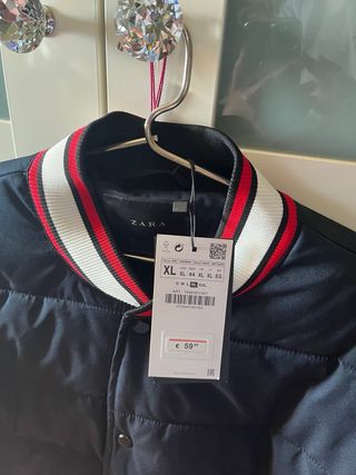 Chaqueta Bomber Azul Marino Hombre XL