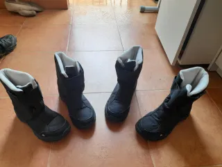 Botas de nieve infantiles negras