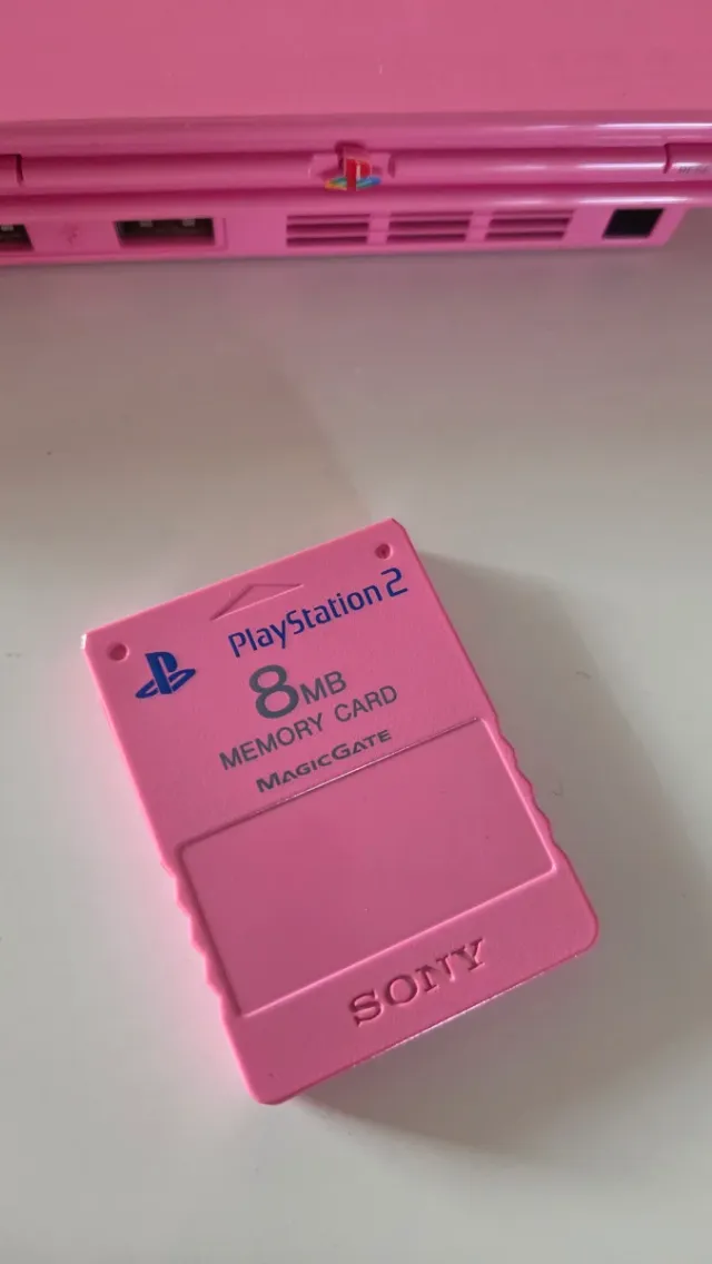 Consola PS2 Slim Rosa + Accesorios