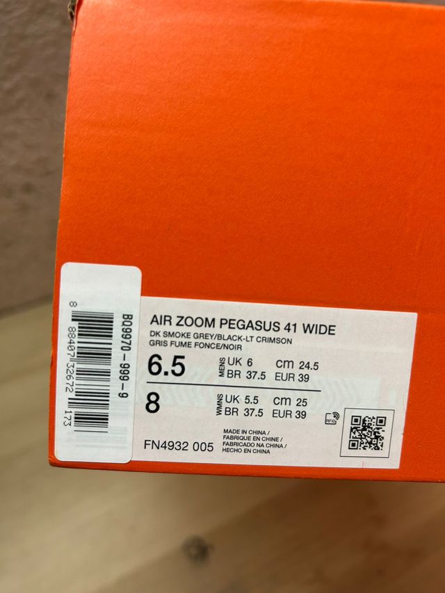 Nike Air Zoom Pegasus 41 Grigio Rosso