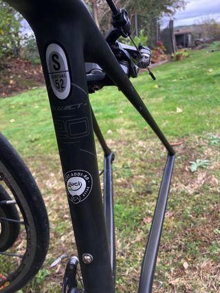 Cuadro y manillar carbono Scott bici freno zapata