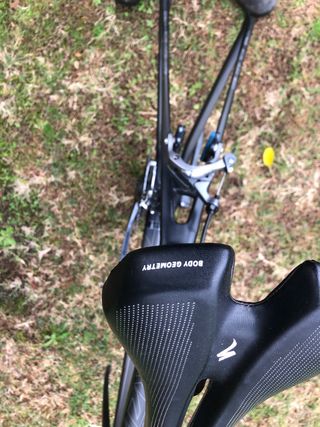 Cuadro y manillar carbono Scott bici freno zapata