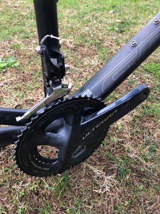 Cuadro y manillar carbono Scott bici freno zapata