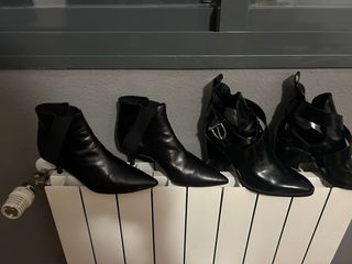 Botines tacón mujer talla 40 negros