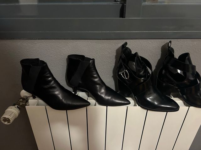 Botines tacón mujer talla 40 negros