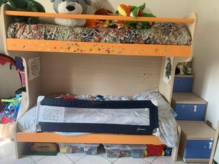 Letto a castello con scala, come nuovo