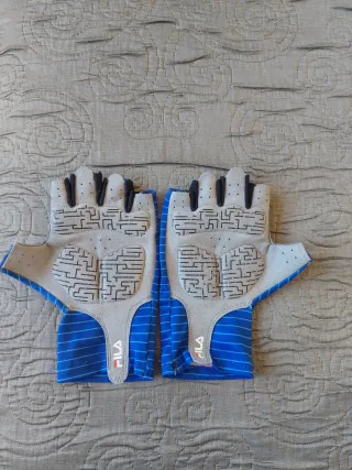 Guantes Fila Azules y Grises sin dedos