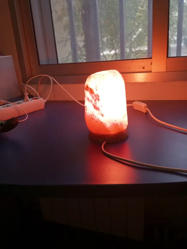 Lámpara de sal natural