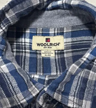 Woolrich camicia flanella quadri uomo XL
