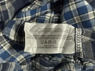 Woolrich camicia flanella quadri uomo XL