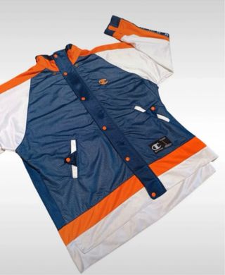 Giacca Champion vintage blu arancio taglia L