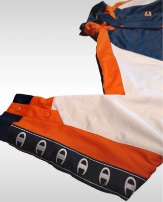 Giacca Champion vintage blu arancio taglia L