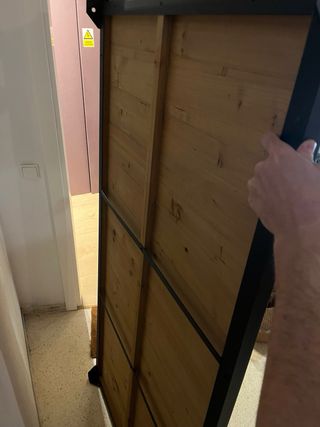 Mesa madera y metal interior/exterior