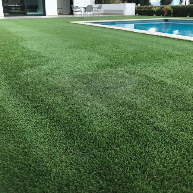 Césped artificial reutilizado