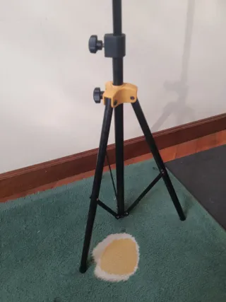 Atril de pie plegable negro