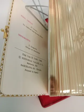 Libro misal de primera comunión. Pastas de nácar