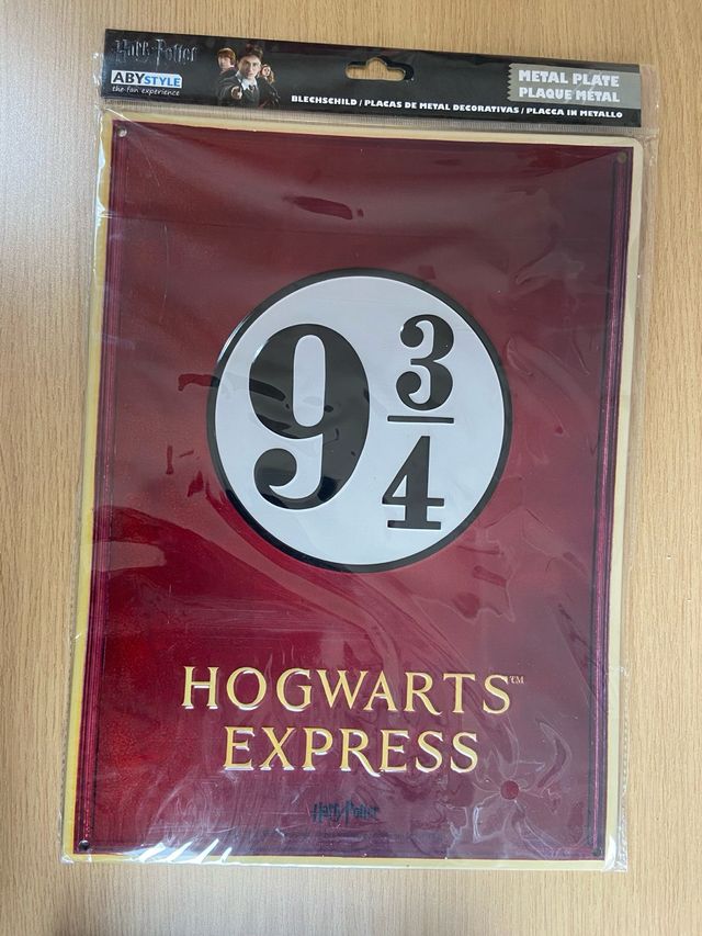 Chapa Metálica Harry Potter Andén 9 3/4