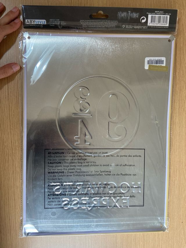 Chapa Metálica Harry Potter Andén 9 3/4