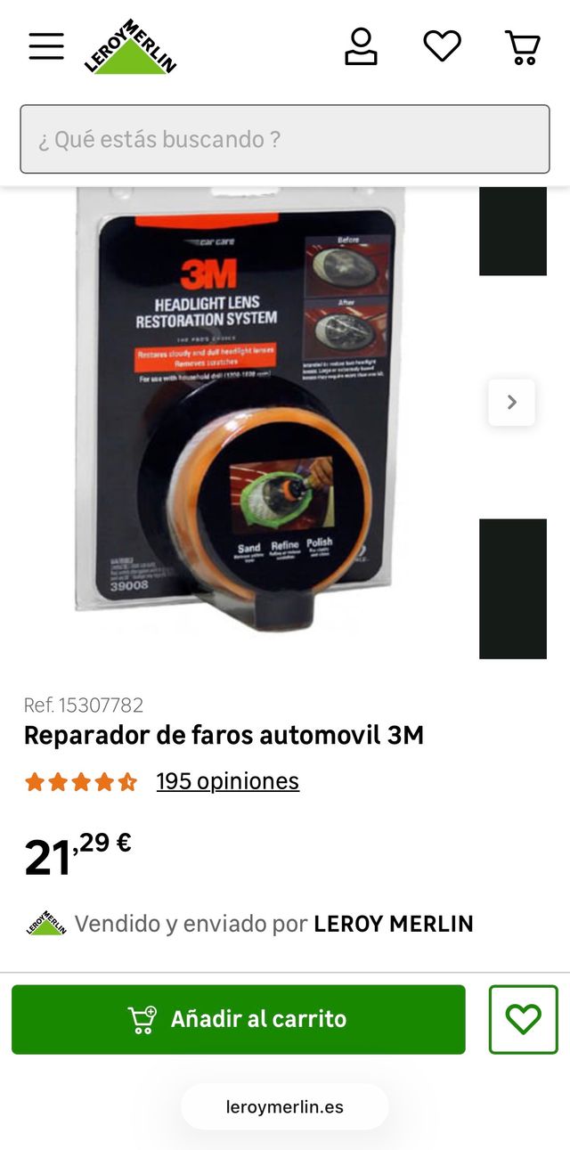 Kit Reparación Faros - 3M - PRECINTADO