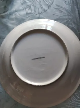 Piatto grande decorato con girasoli