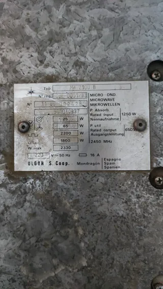 Horno y microondas antiguo FAGOR (Hornocrondas)