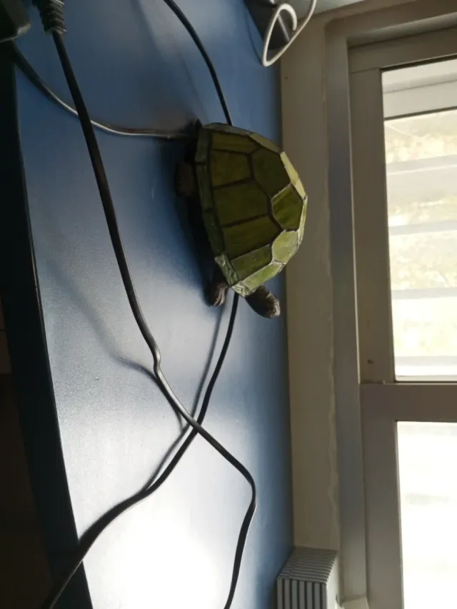 Lámpara vintage tortuga cristal