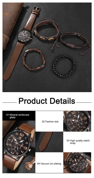 Conjunto reloj y pulseras hombre