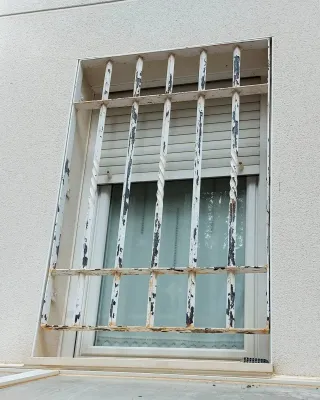 6 rejas y 2 puertas dobles 350€ de hierro macizo