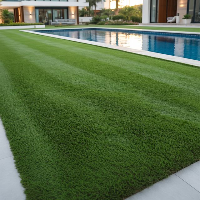 Césped artificial reutilizado