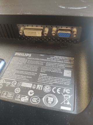 Monitor Philips 19 Plata/Negro