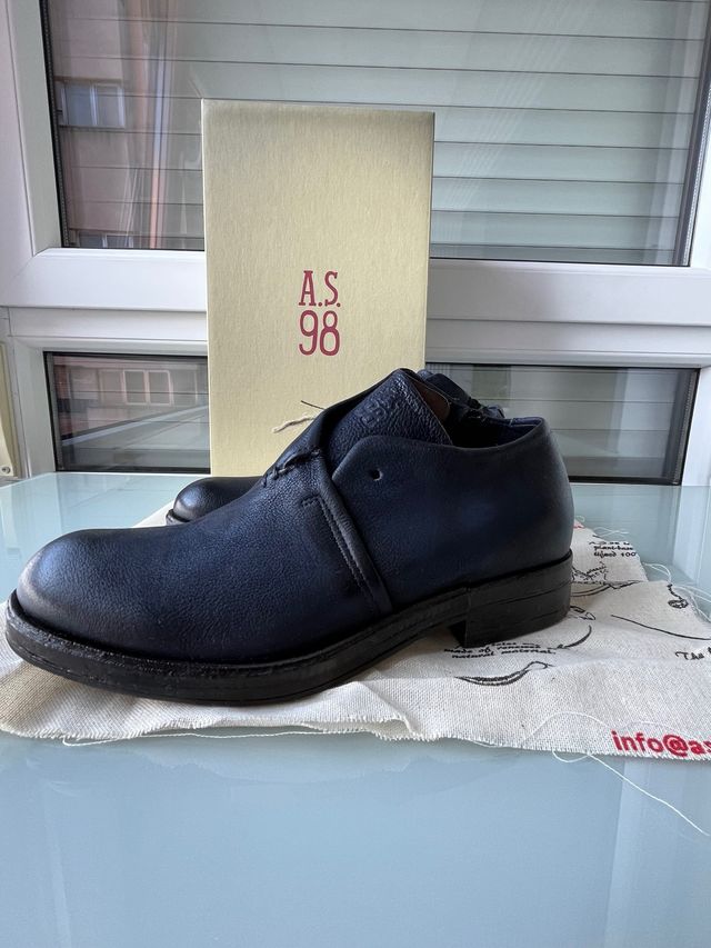 Botines bajos A.S. 98 piel azul