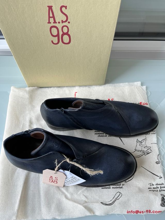Botines bajos A.S. 98 piel azul