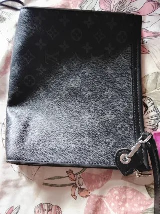 Neceser Louis Vuitton Monogram Negro/Gris